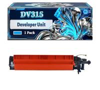 DV315 Developer Unit Compatible for Konica Minolta BizHub C250i C300i C360i Printers, With Chip Large Capacity 300000 Pages (1 Pack Cyan)