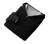 Dvbfufv Men's Winter Cashmere Sweater Double-Sided Cardigan Zipper Thickened Casual Cashmere Knitted Hooded Coat