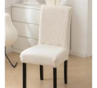 Dvbfufv Thickened Lamb Wool Chair Cover Winter Universal Dining Slipcovers Breathable Home Wedding Hotel Banque Chairs Covers