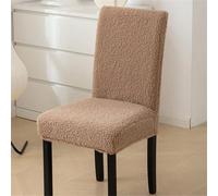 Dvbfufv Thickened Lamb Wool Chair Cover Winter Universal Dining Slipcovers Breathable Home Wedding Hotel Banque Chairs Covers