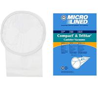 DVC Micro-Lined Paper Replacement Bags Fit Tristar and Compact Cleaning Systems C6, C8, C9, C80, CXL, EXL, A101-12 Bags