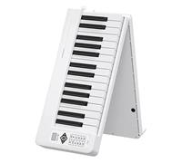 DVCSDE 61 Key Foldable Electronic Organ Portable Adult Beginner EProfessional MIDI Keyboard Instruments(White)