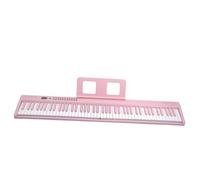 DVCSDE Folding Piano 61 Keys 88 Keys Portable Entrylevel Digital Keyboard Practice Folding Electronic Piano(Pink,88)