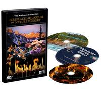 DVD Box Set - Fireplaces Aquariums and Natural Scenery - 3 DVDs with Aquarium Fireplace and Nature Landscapes Scenes