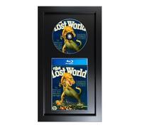 DVD Display Frame for Cases and Discs with EVA Foam Lining and Black Flocked Fabric, Blu-Ray Movie Display Frame for Wall/Tabletop Display, 7.9" x 15.1"(Blu-Ray Case)