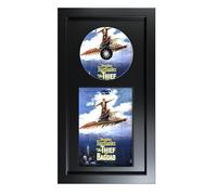 DVD Display Frame for Cases and Discs with EVA Foam Lining and Black Flocked Fabric, Movie Display Frame for Wall Display and Tabletop Display, DVD Wall Display, 7.9“x15.1“(DVD Case)