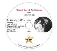 DVD "In Wrong" (1919) Jack Pickford,Marguerite De La Motte,Classic Silent Comedy