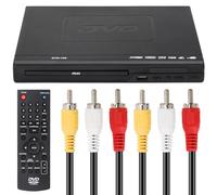 DVD Player for TV, USB Multifunction Player with AV Output 1080P Full HD EVD VCD Player with HDMI Cable Remote Controller for Home Stereo System 22. 5x22. 5x7. 5cm