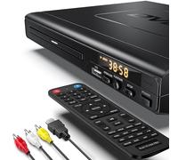 DVD Players for TV with HDMI, DVD Players That Play All Regions, Simple DVD Player for Elderly, CD Player for Home Stereo System, HDMI and RCA Cable Included