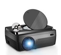 DVD Projector Portable Built in DVD Player HD 1080P Supported Movie Projector for Outdoor Use Compatible with HDMI, USB, AV, TF, VGA, TV Stick
