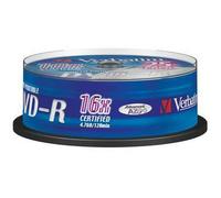 DVD-R Printable Spindle 25 16X Cake 25 Blank Media And Memory Optical - 43538