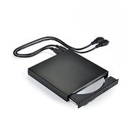 DVD ROM External Optical Drive USB 2.0 CD/DVD-ROM Support CD Player Burning Slim Reader Recorder Portable(Nero)