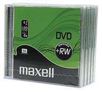 DVD+RW 5 Pack Jewel Case 4x Speed