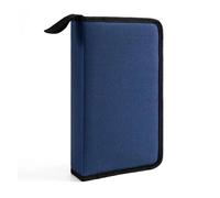 DVD Storage Bag Oxford Cloth CD Case, Can Hold 80 Discs, Keep Your Organized with for Cars, Home, and Travel Handy Disc Carry(Blue)