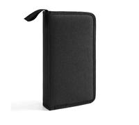 DVD Storage Bag Oxford Cloth CD Case, Can Hold 80 Discs, Keep Your Organized with for Cars, Home, and Travel Handy Disc Carry(Black)