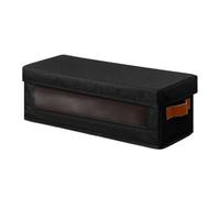 DVD Storage Box - Large Stackable Dustproof Box with Visible Window, Cassette Storage | for Towels, Toys, Clothes, Books, Scarves, Display, Home, Office, Vets