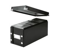 DVD Storage Box Unit for 20 standard Cases or 40 Slim Black Durable Organizer