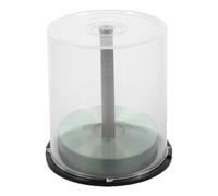 DVD Storage Bucket - 6.02-inch ABS DVD storage | ABS disc organizer - 100 Disc Capacity Cake Box Organizer for Movie Collection Home Media Storages Easy Access Portable Durable Use