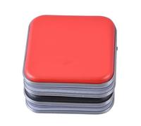 DVD Storage Case Portable 40Pcs Capacity Disc CD DVD VCD Wallet Storage Organizer Case Holder Album Box Cases with Zipper Bags For home media library(Red)