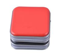 DVD Storage Case Portable 40pcs Disc CD DVD Wallet Storage Organizer Case Boxes Holder Sleeve Hard Bag Album Box Cases with Zipper For home media library(Red)