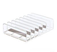 DVD Storage Organizer Acrylic Transparent Box for CDs Holds Between 7 and 14 Standard Jewel Cases Open Design for Quick Access
