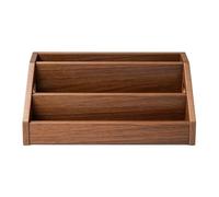DVD Storage Rack - 3 Tier Wooden Case Space Saving Portable with Handle | DVD Displays for Home Indoor Bedroom Office Table Office Living Room Dorm University Apartment