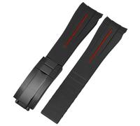DVDCPNHHZY 20mm Rubber Silicone Watchband Sports Diving Watch Strap Folding Buckle Men And Women Universal