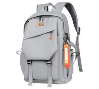 DVDCPNHHZY Men's Backpack Simple Solid Urban Man Backpacks For Men Lightweight Commuter Laptop Trend Bag, Gray, One Size, One Style