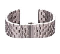 DVDCPNHHZY Strap 20 22 24 26mm Stainless Steel Watchbands Women Men Silver Metal Watch Strap Quick Installation(24mm)