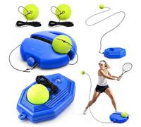 DVDVBOOM 2Pack Tennis Ball Training Baseboard, Tennis Trainer Rebound Ball with String, Solo Tennis Practice Rebounder for Backyard Court Garage, Self Tennis Training Equipment Set for Adult Beginner