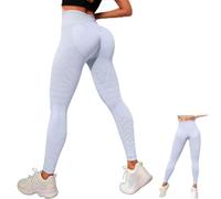 DVDVBOOM 3D Compression Leggings Women, High Waist Anti Cellulite Leggings, Workout Bum Scrunch Butt Lift Leggings, Gym Trousers Womens (UK, Alpha, S, Regular, Regular, Purple)