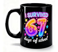 DVDVBOOM 67 Meme Mug, 11oz Six Seven Ceramic Coffee Mugs, 2026 New Humorous Meme Milk Tea Cup, 67 Gifts for Teens & Friends