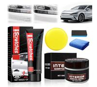 DVDVBOOM Car Scratch Remover Kit for Interior and Paint Damage, Back to Black Interior Cleaner for Dashboards, Plastics, Leather, Quick Fix Polishing for Car Paint Scratches Waterproof & Rustproof