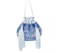 dvegGEE Embroi Cross Body Bag,Purse,20 cm Crossbody Hanfu Bag Chinese Ancient Embroidery Handheld Pouch Bags