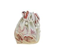 dvegGEE Embroi Cross Body Bag,Purse,Embroidered Double-Sided Hand-held Hanfu Accessories Embroidered Embroidery Handbag Bags