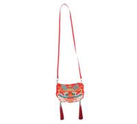 dvegGEE Embroi Cross Body Bag,Purse,Year of The Dragon Embroidered Bag New Year Crossbody Bag Cute Dragon Bag Crossbody Purses Chinese Silk Brocade Bags New Year Red Bags