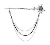dvegGEE Hair Accessories for Women,Chinese Hair Stick Chinese Chain Hair Stick Female Modern Long Hair Hairpin for Women Lady