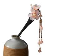 dvegGEE Hair Accessories for Women,Chinese Hair Stick Flower Tassel Hairpin Sandalwood Forks Chopsticks Vintage Hanfu Headpiece