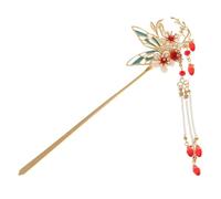 dvegGEE Hair Accessories for Women,Chinese Hair Stick Red Plum Flower Coiffure Hairpin Retro Bride Cheongsam Hair for Women Lady