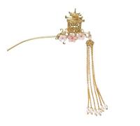 dvegGEE Hair Accessories for Women,Vintage Chinese Style Hair Sticks Pavilion Flowers Shape Tassels Female Hair Pin
