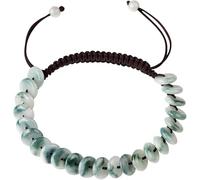 dvegGEE Jade Bracelet Feng Shui Wealth Bracelet Fei Cui Jade Ancient Coin String Crystal Bracelet Money