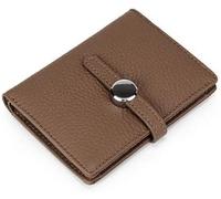 dvegGEE Wallets, Minimalist Wallet Leather Women's Wallet Large Capacity Design Buckle Square Purse Clutch Fashion Elegant Coin Pocket for Card Holder