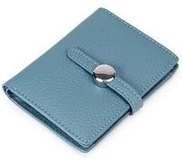 dvegGEE Wallets, Minimalist Wallet Leather Women's Wallet Large Capacity Design Buckle Square Purse Clutch Fashion Elegant Coin Pocket for Card Holder