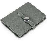 dvegGEE Wallets, Minimalist Wallet Leather Women's Wallet Large Capacity Design Buckle Square Purse Clutch Fashion Elegant Coin Pocket for Card Holder
