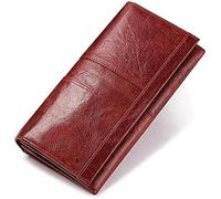 dvegGEE Wallets,Minimalist Wallet Leather Women's Wallet Large Capacity Magnetic Buckle Closure Purse Clutch for Ladies Fashion Long Coin Pocket Card Holder