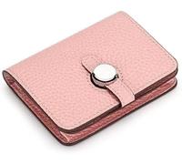 dvegGEE Wallets, Minimalist Wallet Leather Women's Wallet Short Buckle Purse Clutch for Fashion Large Capacity Convenient Coin Pocket Card Holder Card Holder