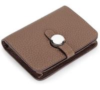 dvegGEE Wallets, Minimalist Wallet Leather Women's Wallet Short Buckle Purse Clutch for Fashion Large Capacity Convenient Coin Pocket Card Holder Card Holder