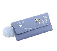 dvegGEE Wallets, Minimalist Wallet Pu Leather Women's Wallet New Long Fashion Zipper Purse Clutch for Creative Bow Portable Coin Pocket Card Holder Card Holder