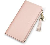 dvegGEE Wallets,Minimalist Wallet Women's Pu Leather Wallet Long Large Capacity Zipper Purse Clutch for Ladies Fashion Tassel Coin Holder Card Holder