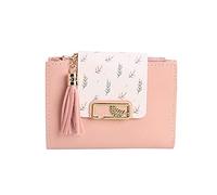 dvegGEE Wallets, Minimalist Wallet Women's Pu Leather Wallet Short Mini Fringe Zipper Purse Clutch for Slim Coin Pocket Large Capacity Card Holder Card Holder